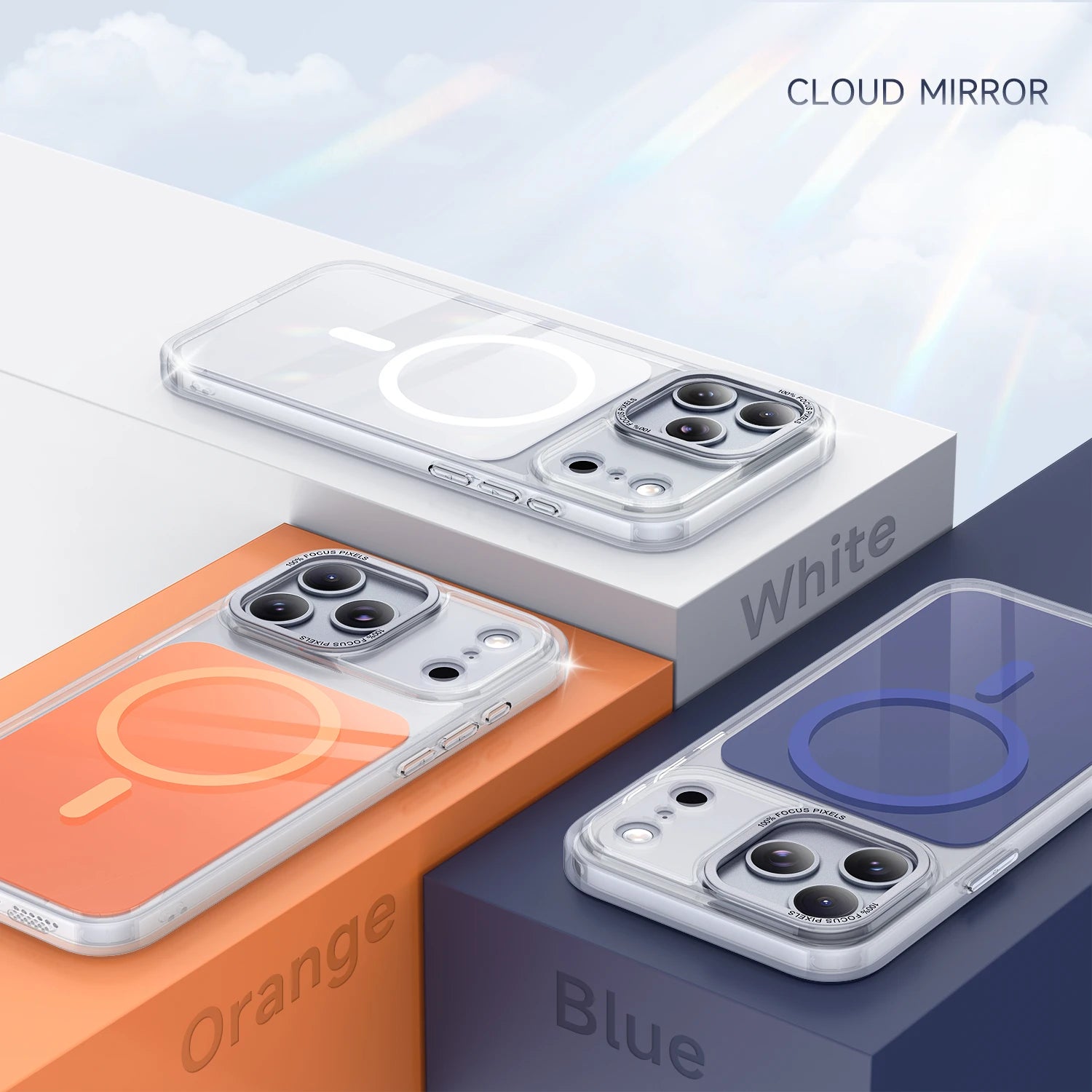 iPhone 17 Series Clear Shockproof MagSafe Case with Metal Lens Protector