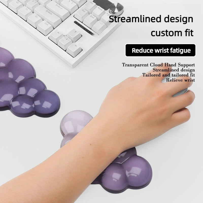 Cloud Silicone Wrist Rest for Keyboard and Mouse