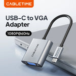 CABLETIME USB-C To VGA 1080p Adapter