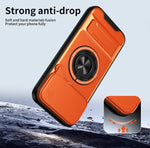 iPhone 17 Series MagSafe Case with Lens Slide Cover and 360° Ring Stand