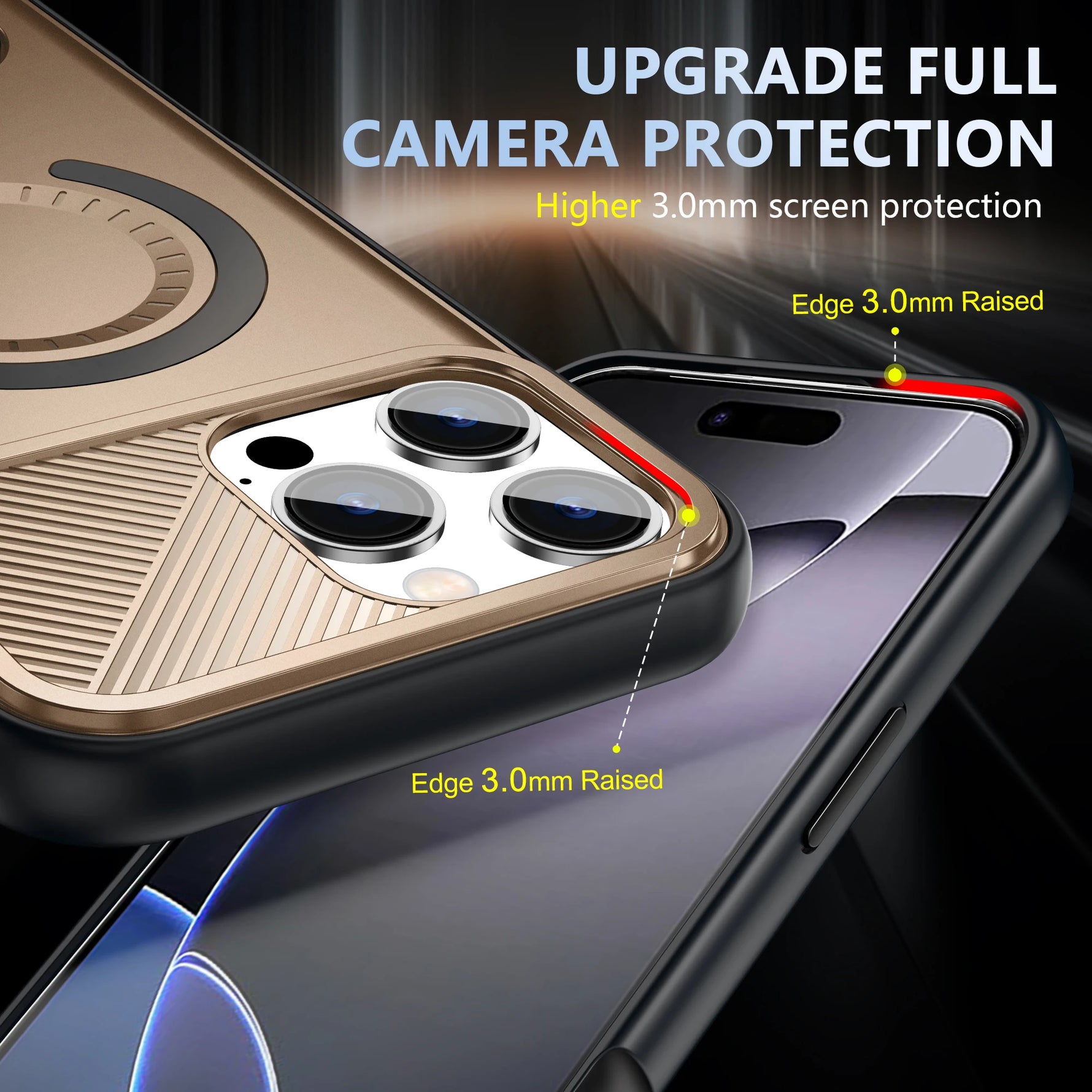 Heavy Duty MagSafe Case with Rotating Stand for iPhone 15 Series