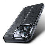 Shockproof Luxury PU Leather & TPU Case for iPhone 16 Series