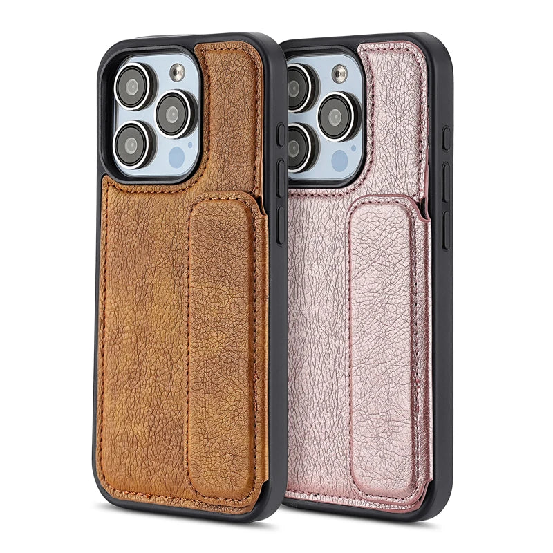 Retro Business PU Leather Case with Card Slot for iPhone 16 Series