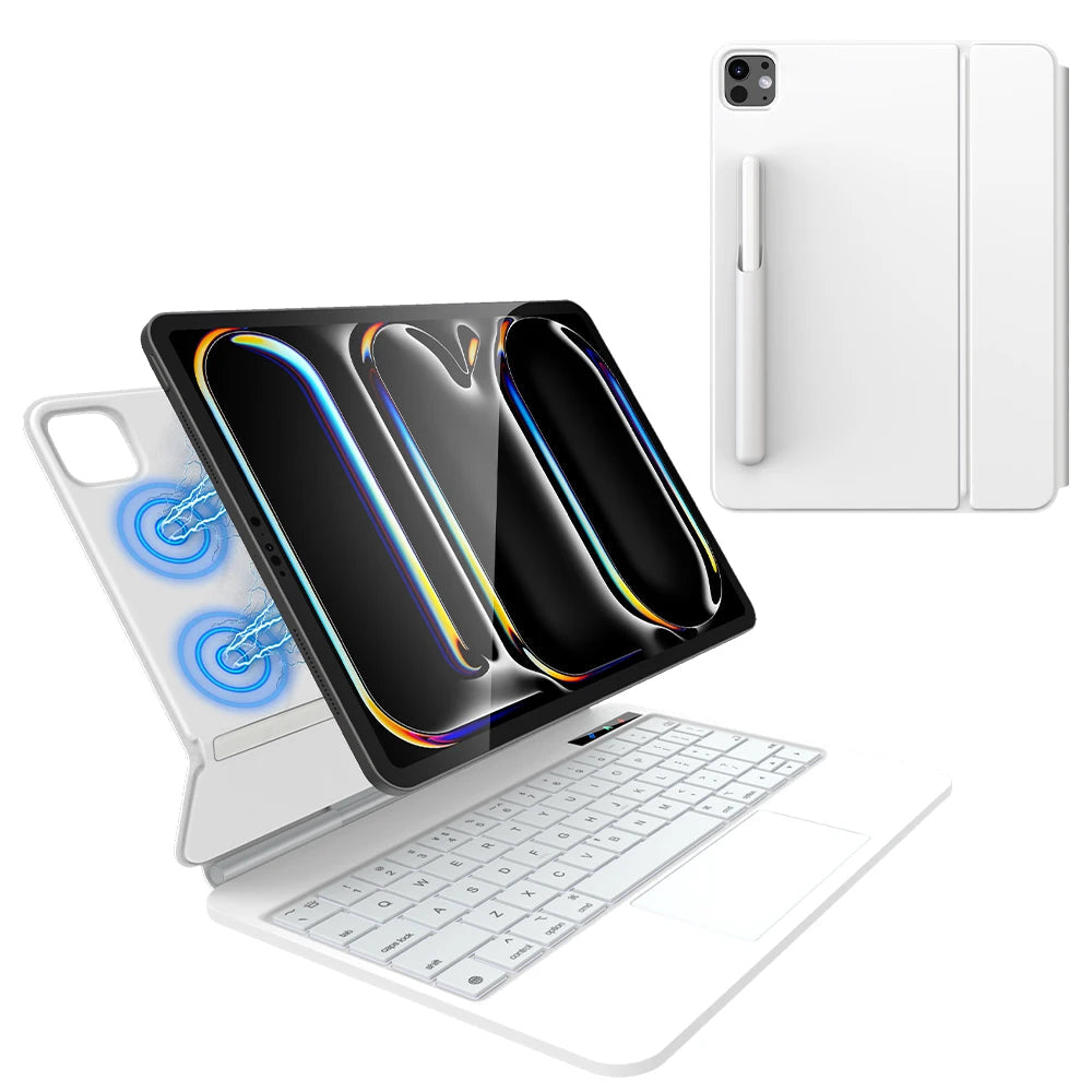 Bluetooth Smart Keyboard with Multi-Touch Trackpad for iPad Pro M4 (2024)