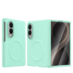 Luxury Magnetic Vegan Leather Case with Screen Protector for Samsung Galaxy Z Fold 8