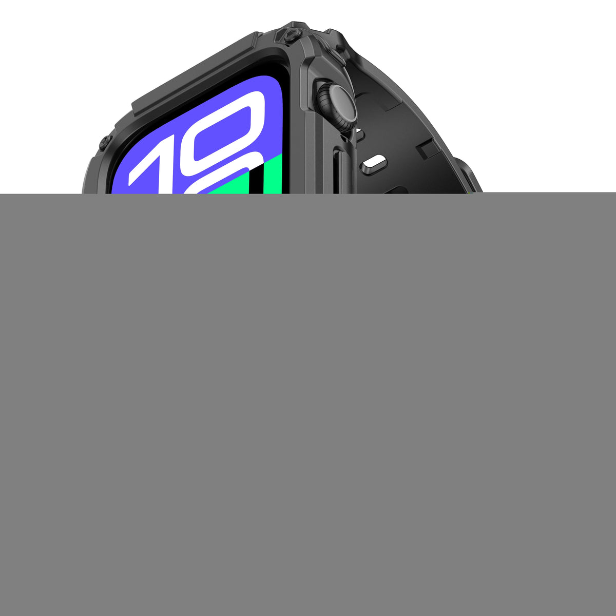 Rugged Sport Strap Case with Raised Bumper for Apple Watch