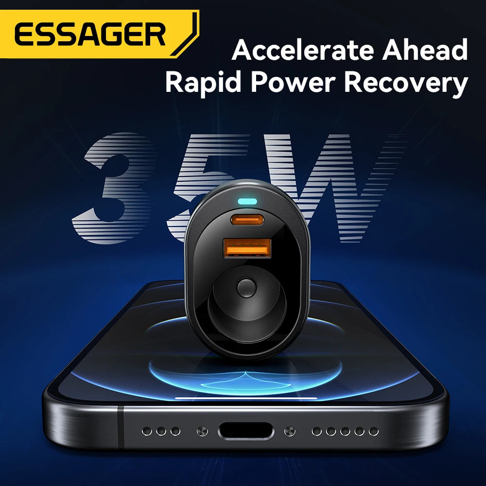 Essager 120W USB-C Car Charger with 85W Lighter Port