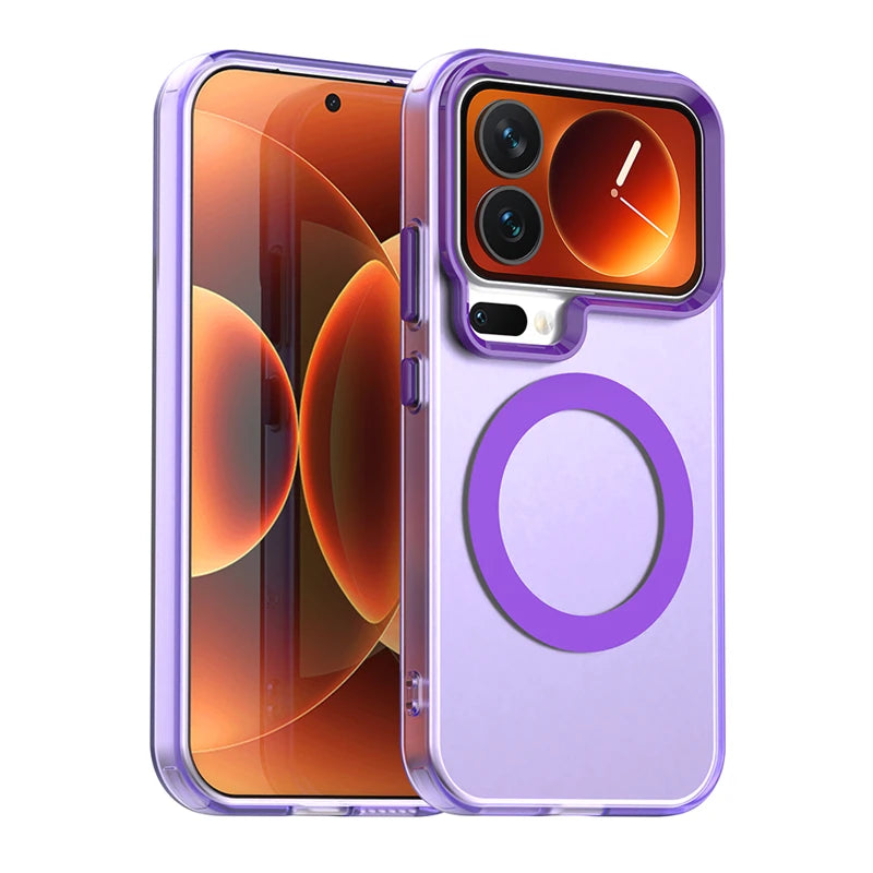 Shockproof Translucent Magnetic Case for Xiaomi 17 Series