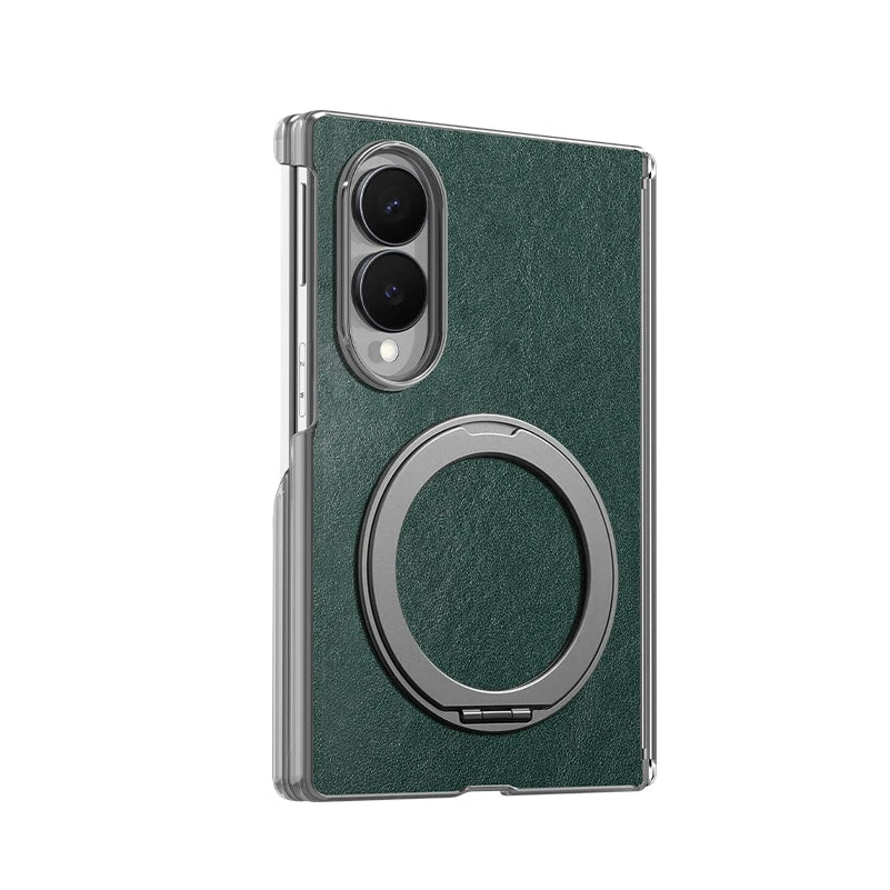Luxury Magnetic Leather Case with 360° Rotating Kickstand for Samsung Galaxy Z Fold 8