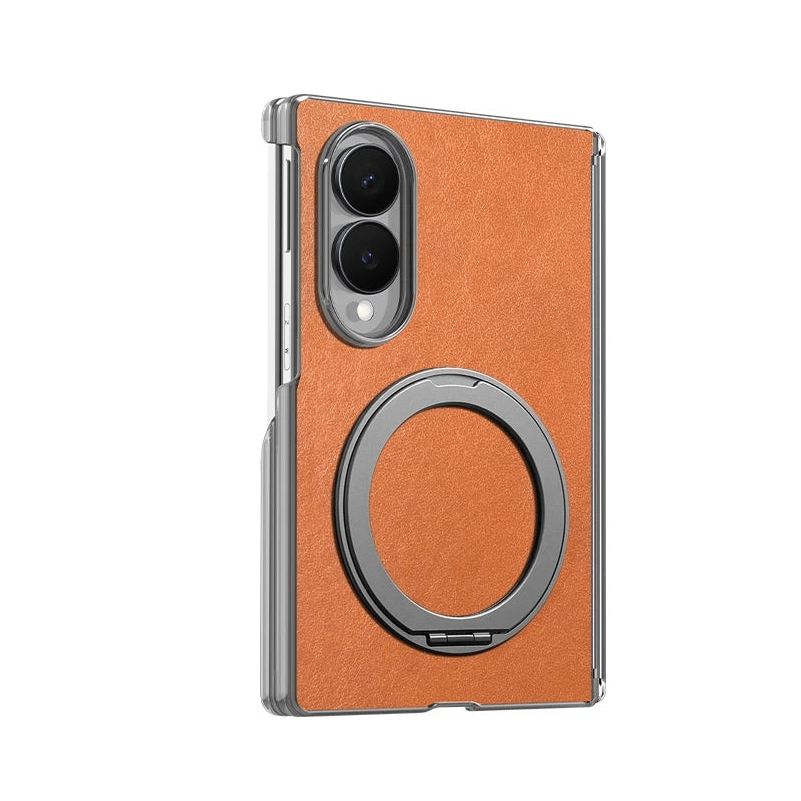 Luxury Magnetic Leather Case with 360° Rotating Kickstand for Samsung Galaxy Z Fold 8