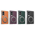 Luxury Magnetic Leather Case with 360° Rotating Kickstand for Samsung Galaxy Z Fold 8