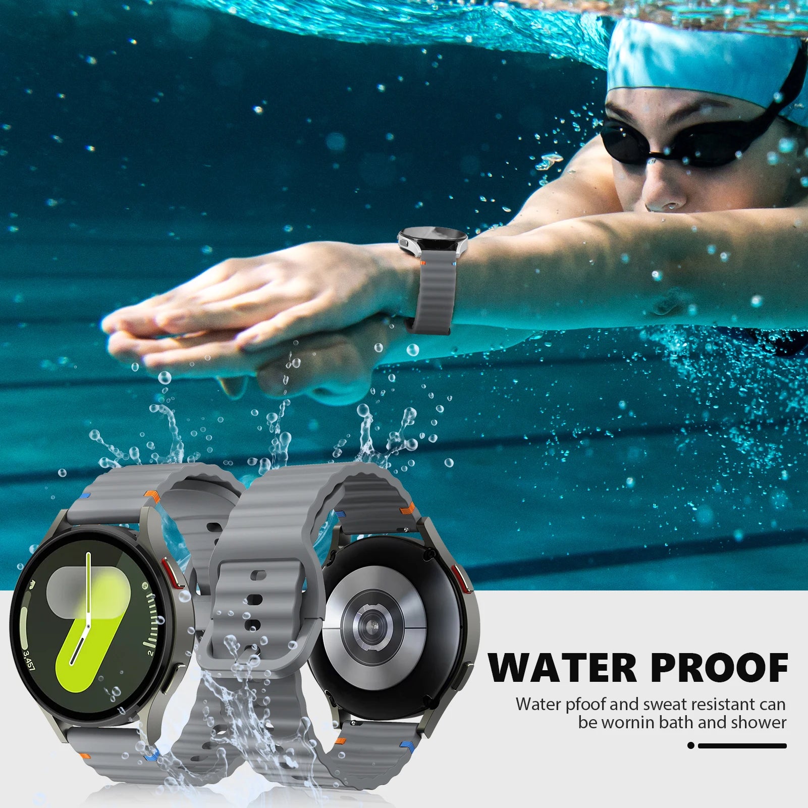 Premium Silicone Strap for Samsung Galaxy Watch 7