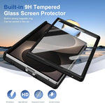 Integrated Tempered Glass Screen Protector Case with Magnetic Ring Mount for Samsung Galaxy Z Fold 8