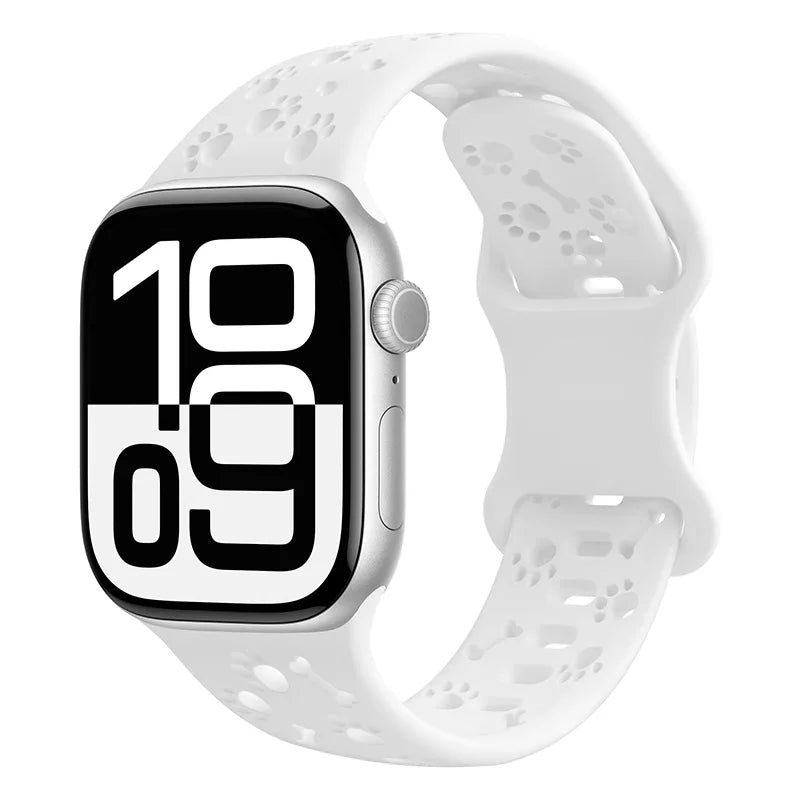 Engraved Silicone Sport Strap for Apple Watch