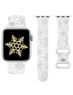 Christmas Snowflake Silicone Band for Apple Watch