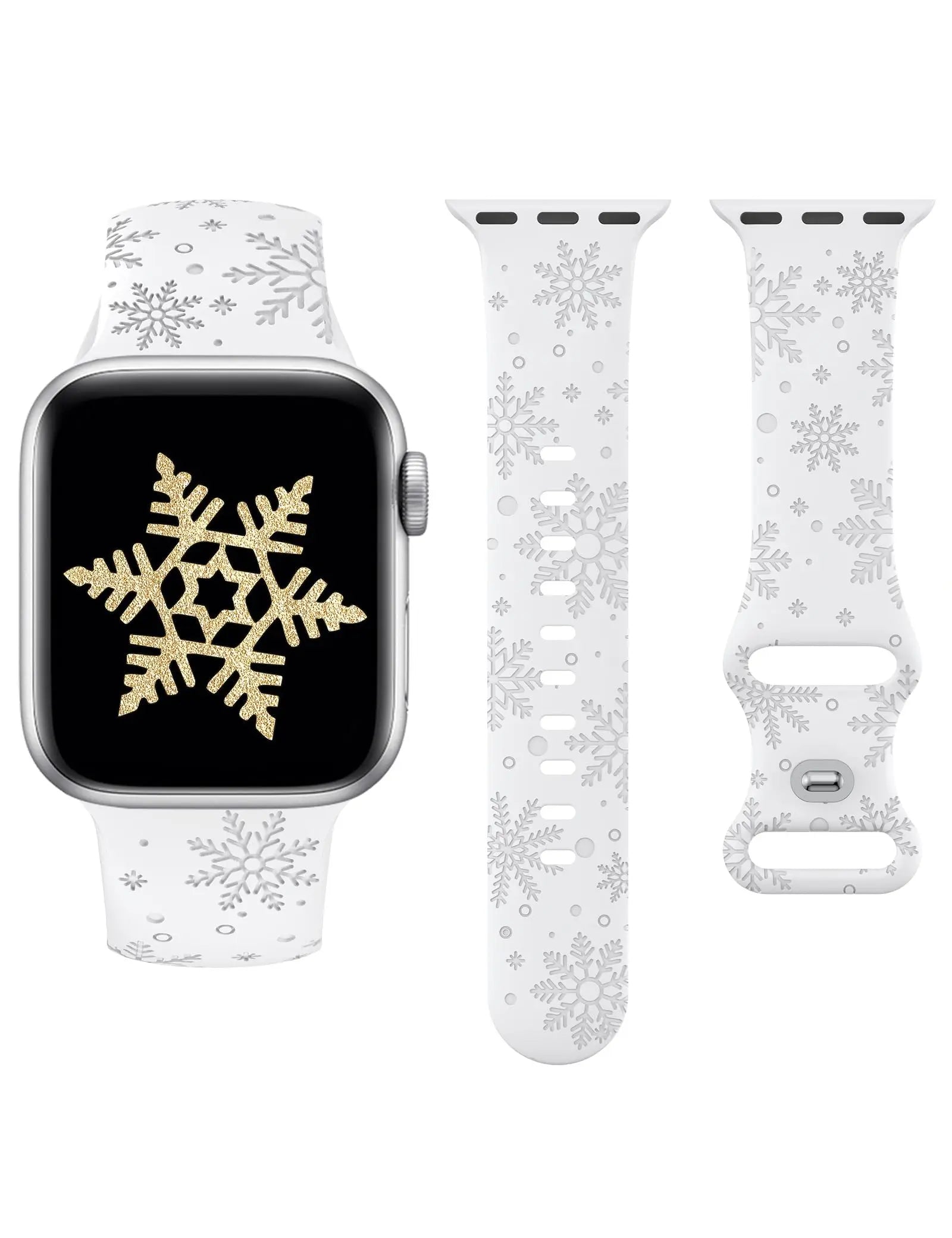 Christmas Snowflake Silicone Band for Apple Watch