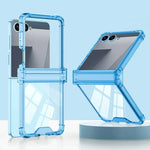 Slim Luxury Hinge Protection Case with Ring Holder for Samsung Galaxy Z Flip 7