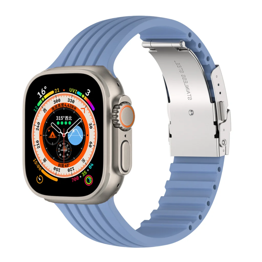 Durable Silicone Wrist Strap for Apple Watch