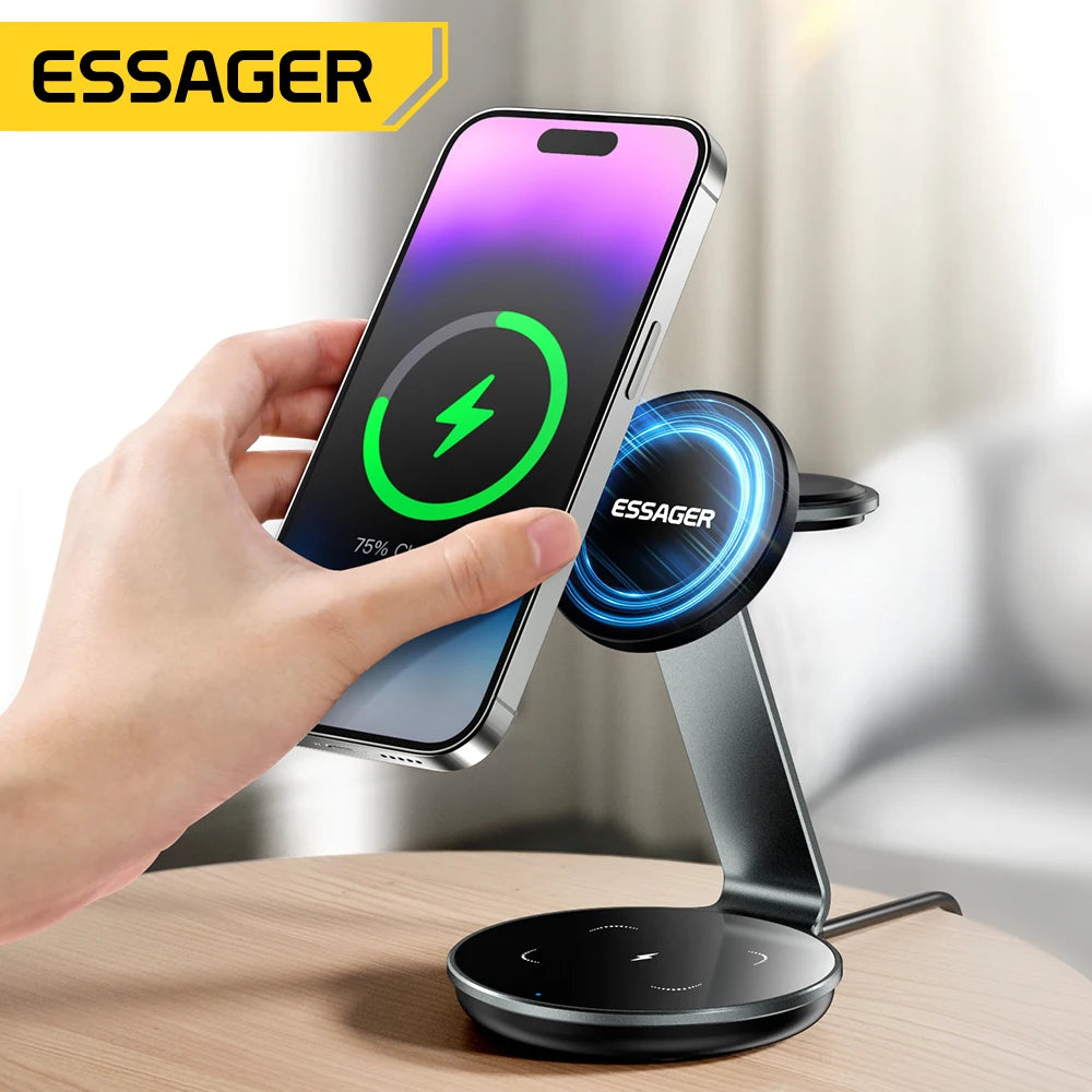 Essager Multi-Device 3-in-1 Wireless Charger Stand