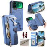 Shockproof Leather Detachable Magnetic Wallet Case with RFID Blocking for Xiaomi 17 Pro Max