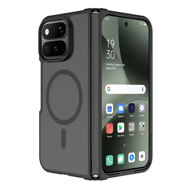 Matte PC Raised Camera Ring Case for Google Pixel 11 Pro Fold