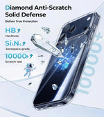 Crystal Clear Anti-Yellowing Shockproof Case with Raised Camera Ring for iPhone 17 Series
