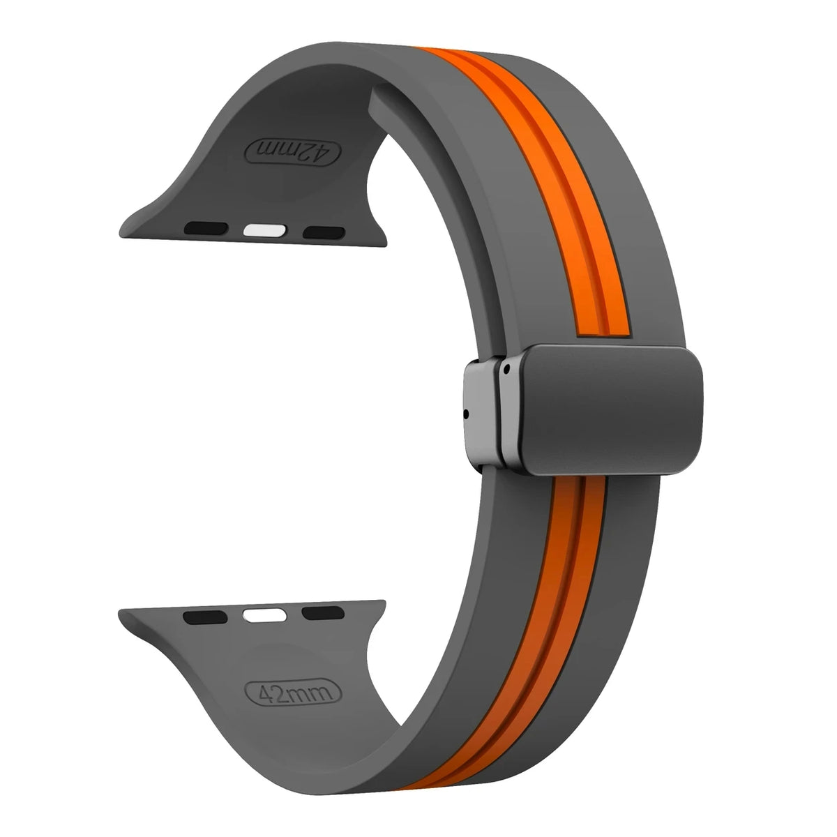 Textured Dual-Layer Band with Pin-and-Hole Adjustment for Apple Watch