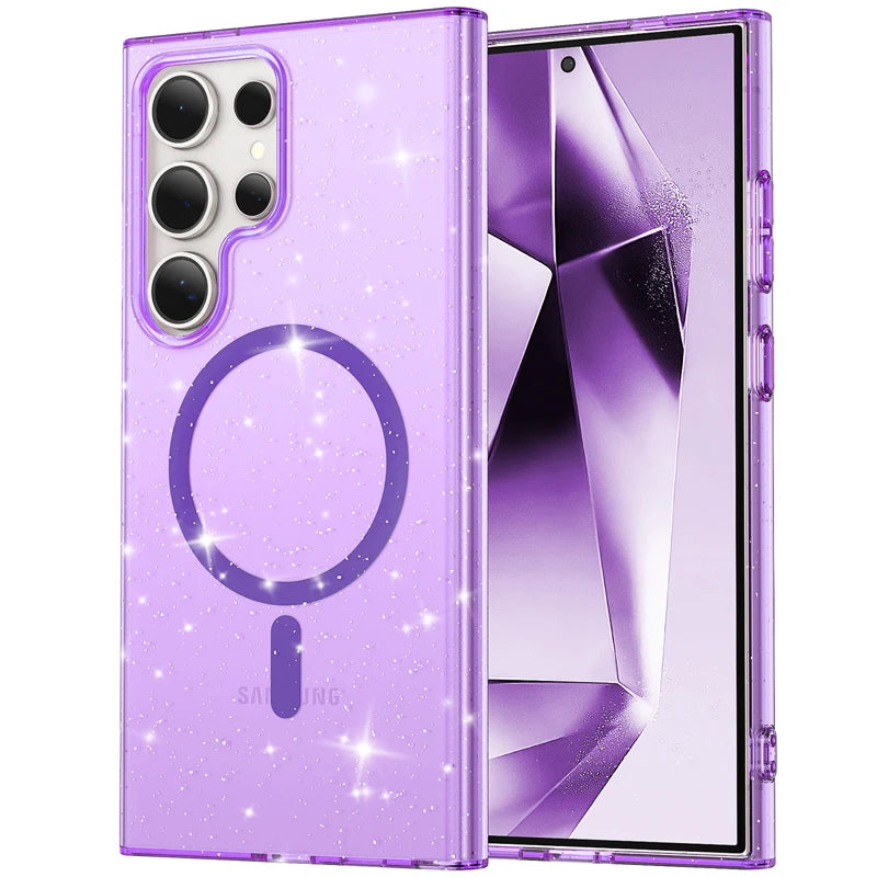 Samsung Galaxy S24 Series Shockproof Acrylic Magnetic Case