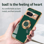Luxury Flexible Shockproof Case with Plating Ring Holder for Google Pixel 10 Series