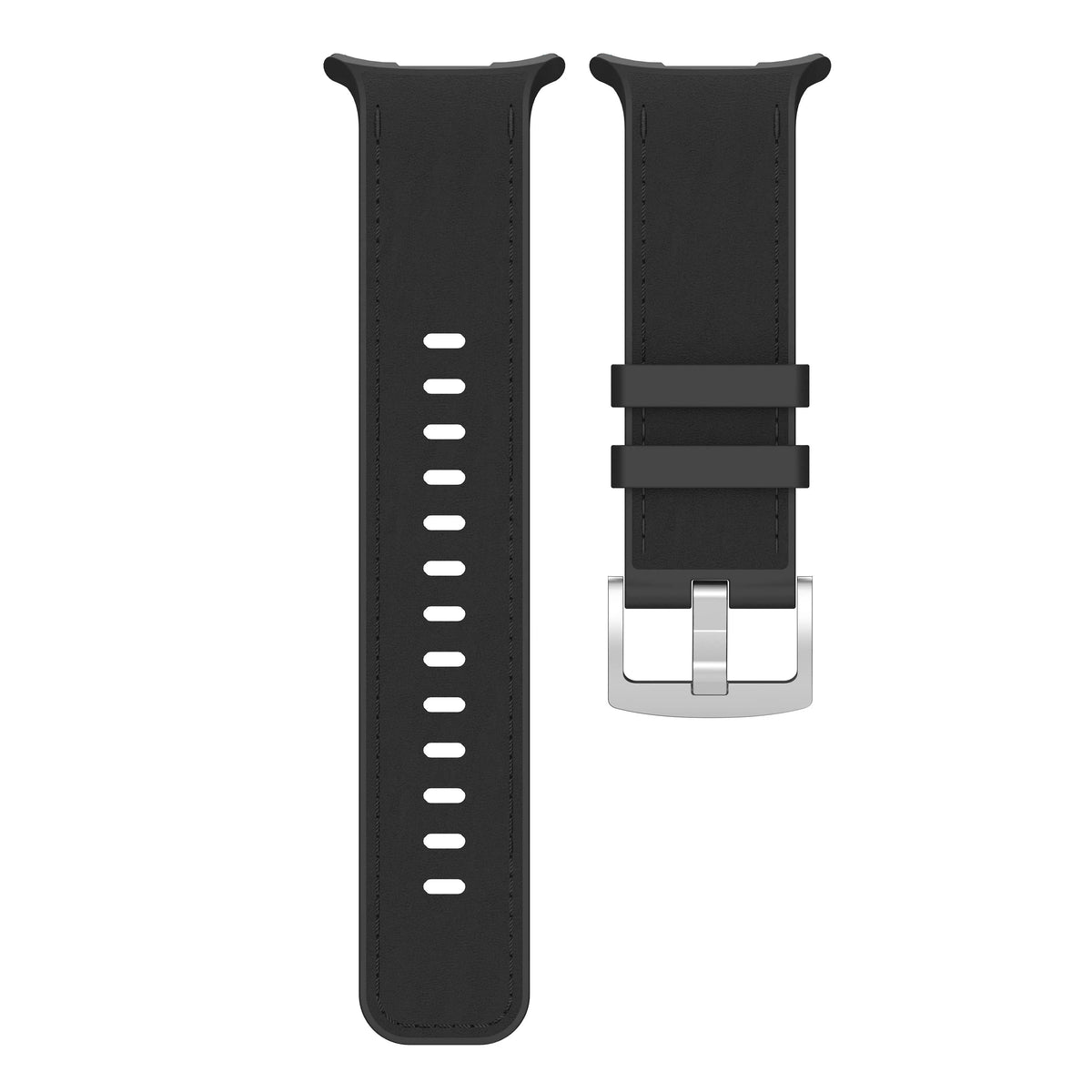 Leather-Like Silicone Watch Band with Ventilation Holes for Samsung Galaxy Watch Ultra 2