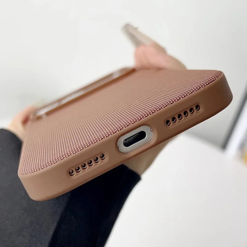 High-Quality Woven Texture MagSafe Case for iPhone 17 Series