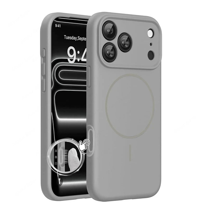 Soft-Touch Liquid Silicone MagSafe Case for iPhone 17 Series