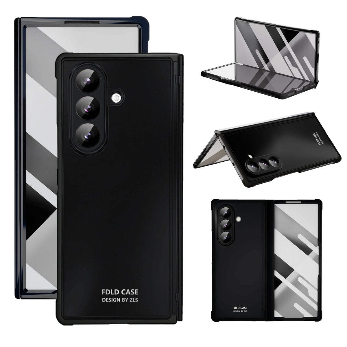 Samsung Galaxy Z Fold 7 Transparent TPU Case with Screen Protector