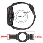 Samsung Galaxy Watch Ultra Shockproof Case and Sport Silicone Strap Band