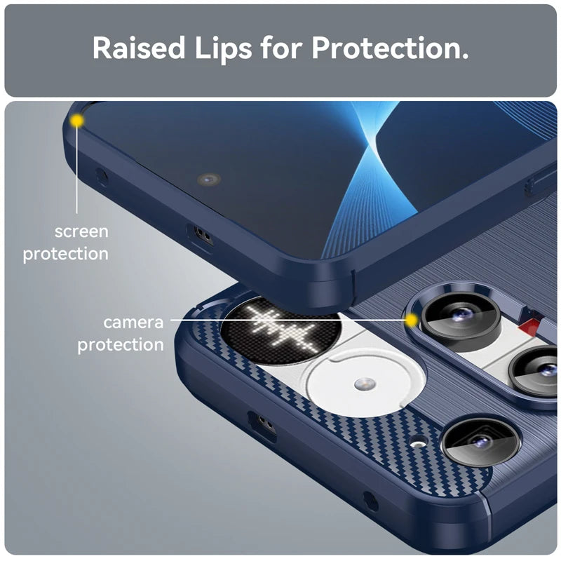 Soft Rugged Brushed Texture TPU Case for Nothing Phone 3