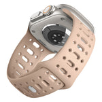 Perforated Silicone Sport Band with Ventilation Holes for Apple Watch