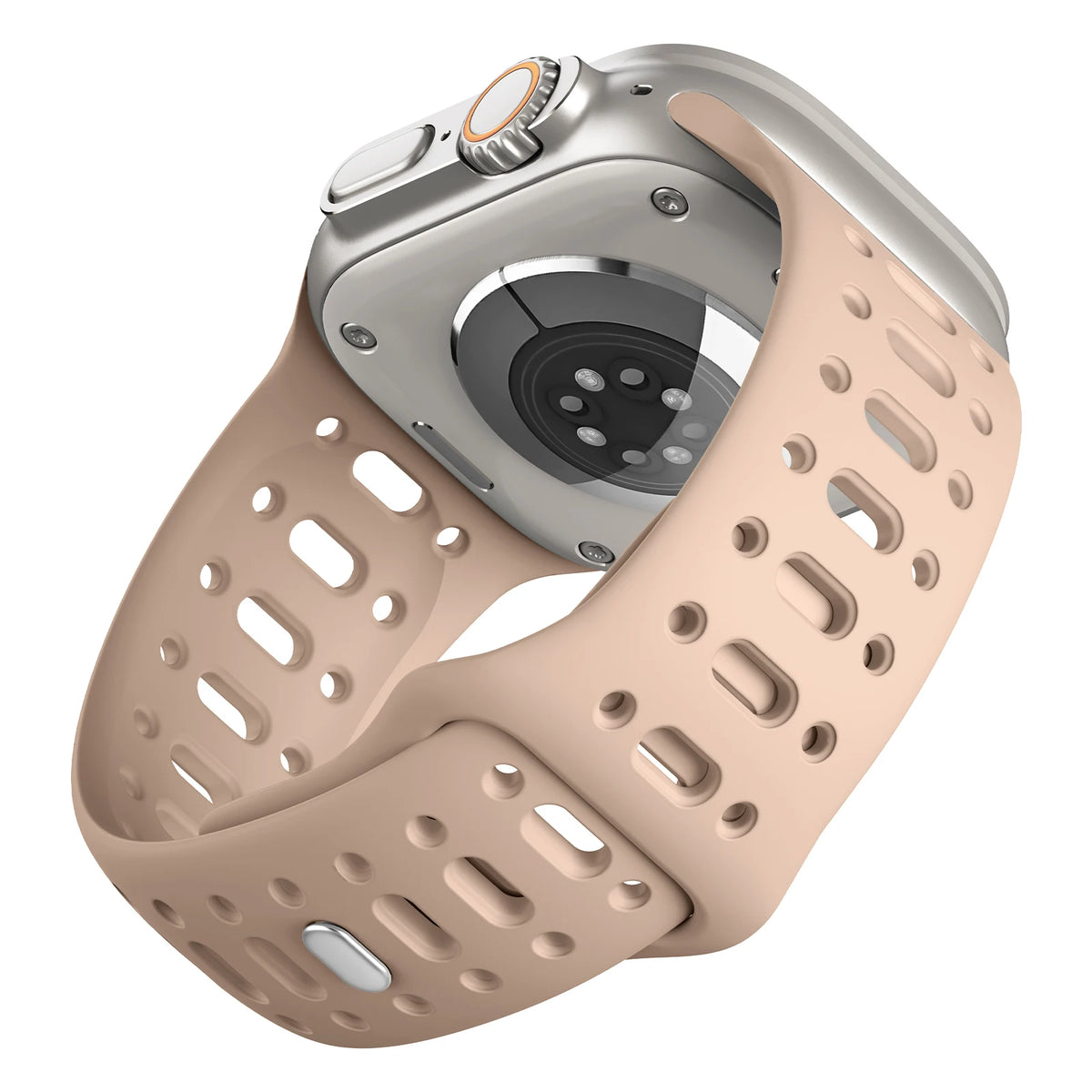 Perforated Silicone Sport Band with Ventilation Holes for Apple Watch