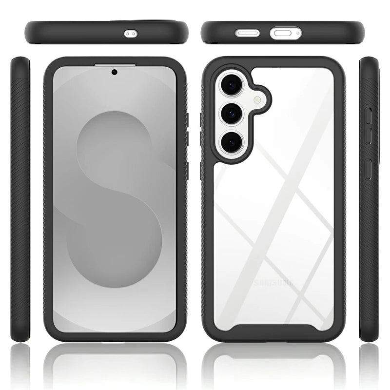 Crystal Clear TPU Bumper Case with Raised Edge Protection for Samsung Galaxy S26 FE