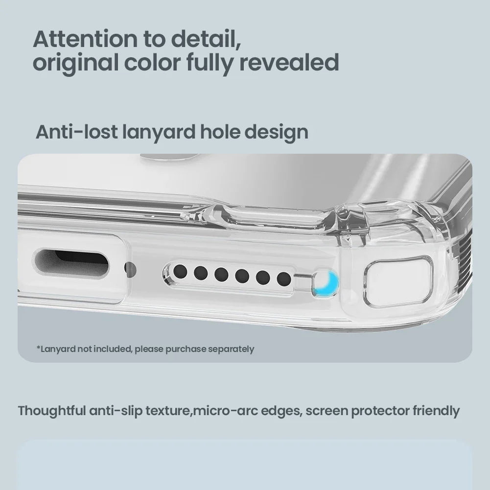 Clear Anti-Scratch PC+TPU 360° Protective Case for iPhone 17 Series