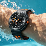 Perforated Silicone Watch Strap with Adjustable Fit for Samsung Galaxy Watch 9