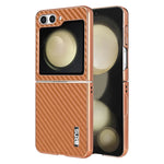 Luxury Carbon Fiber Pattern Phone Case for Samsung Galaxy Z Flip 6