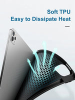 Protective Soft TPU Shockproof Case with Pencil Slot for iPad Air M2 (2024)