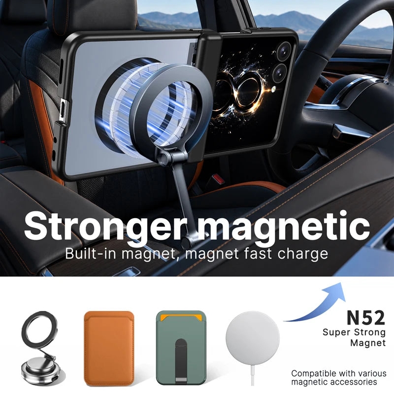 Shockproof PC and TPU Hinge Protection Case with Automatic Rebound for Samsung Galaxy Z Flip 7