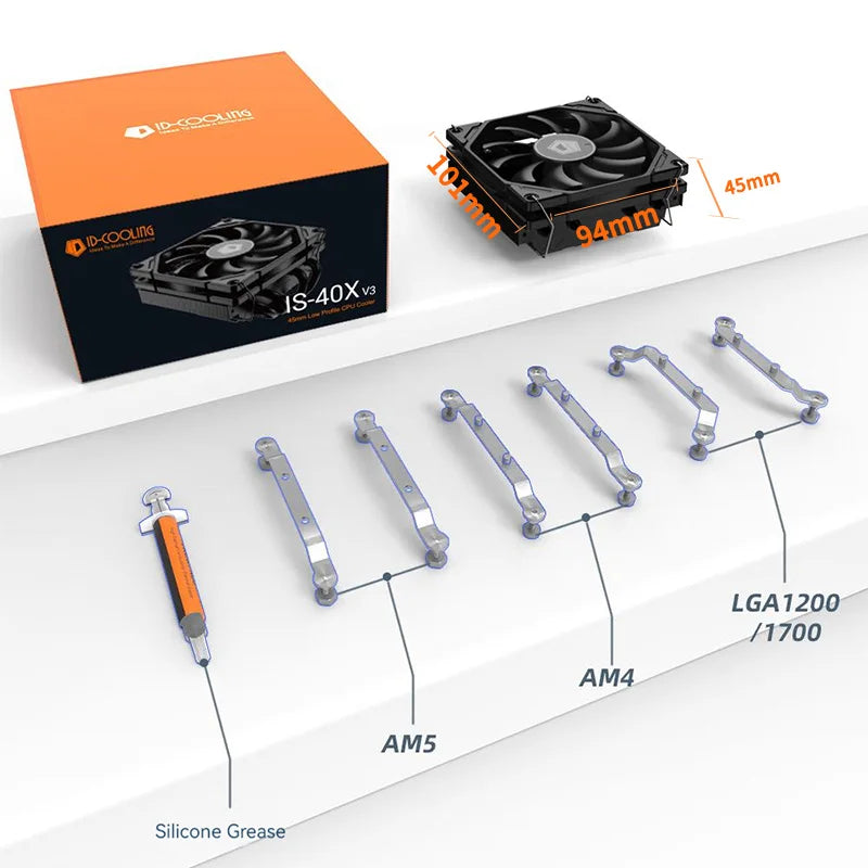 ID-COOLING IS-40X 45mm Low-Profile CPU Air Cooler