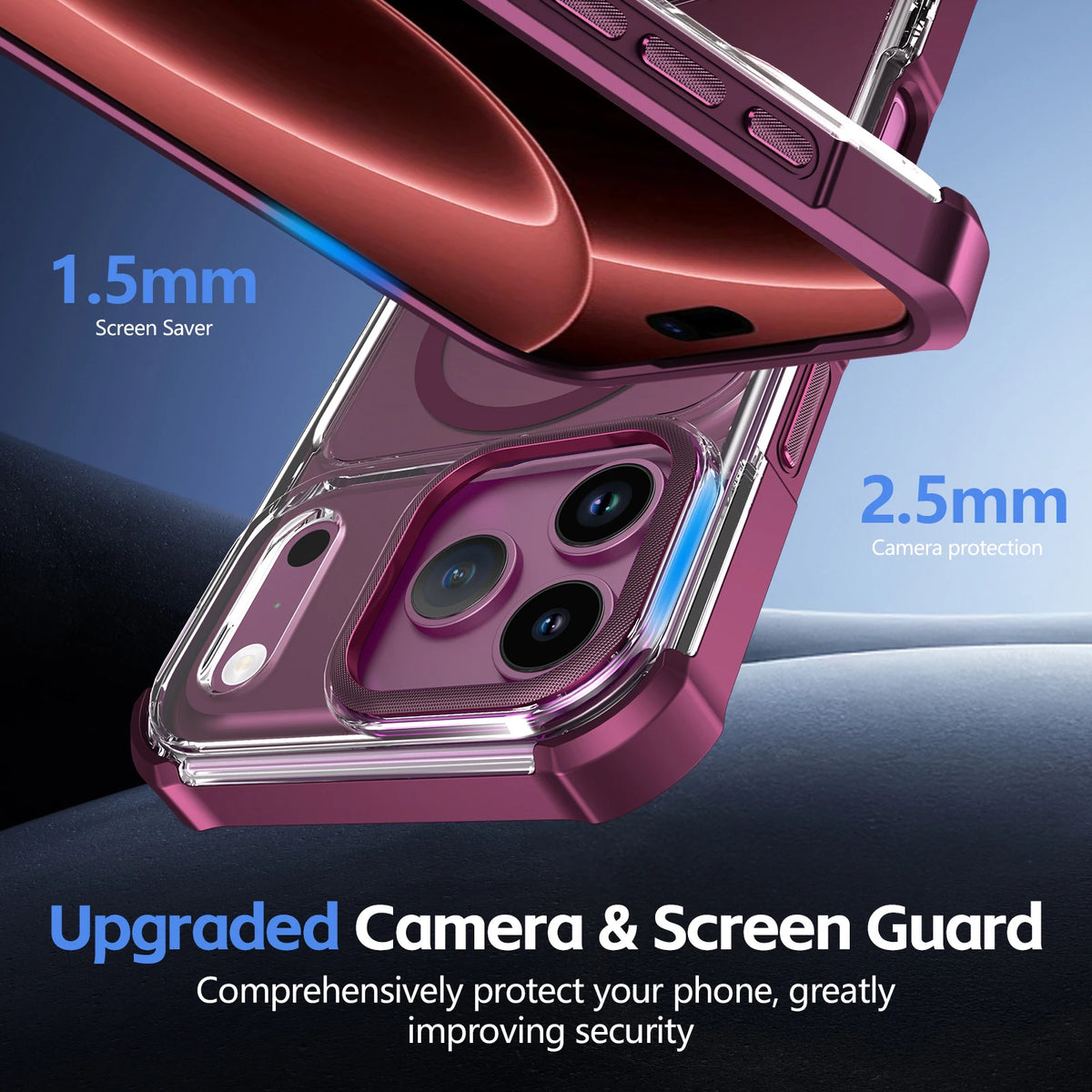 Clear MagSafe Case with Lens Ring for iPhone 18 Series