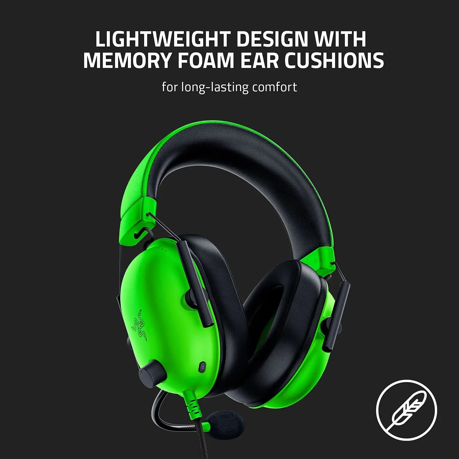 Razer BlackShark V2 X Gaming Headset with Mic & 7.1 Surround Sound