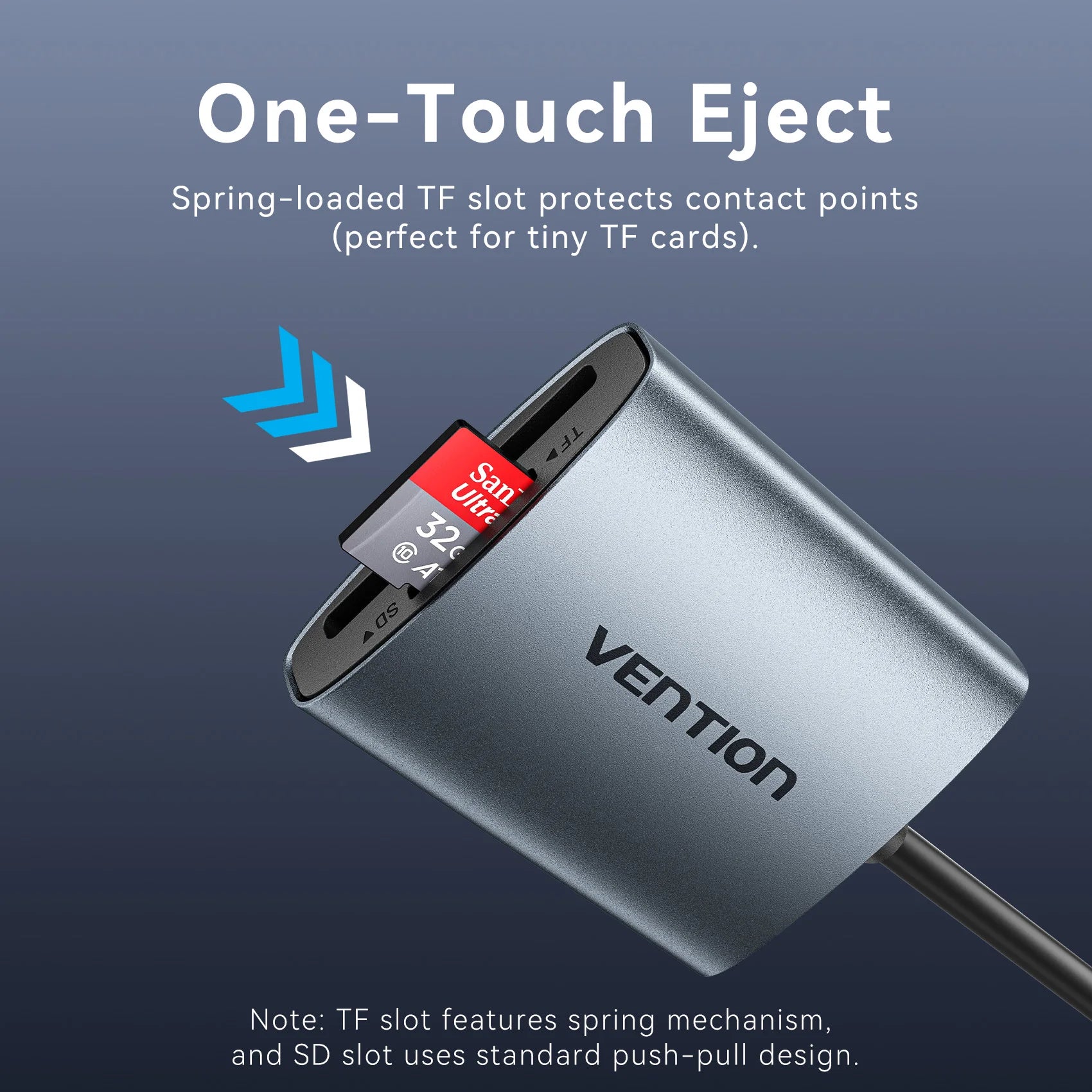 Vention SD 4.0 High-Speed Card Reader