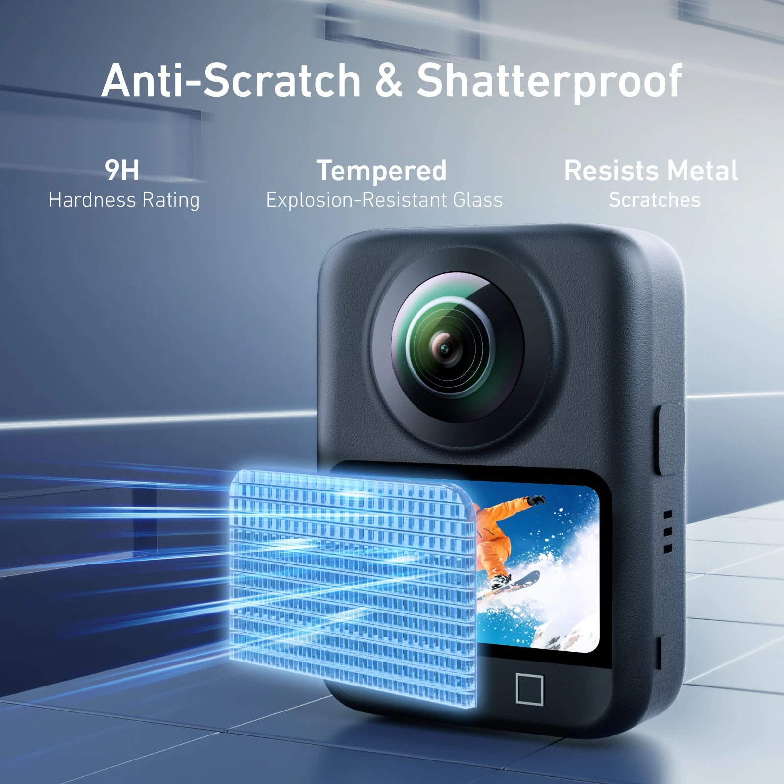 Tempered Glass Screen Protector for DJI Osmo 360