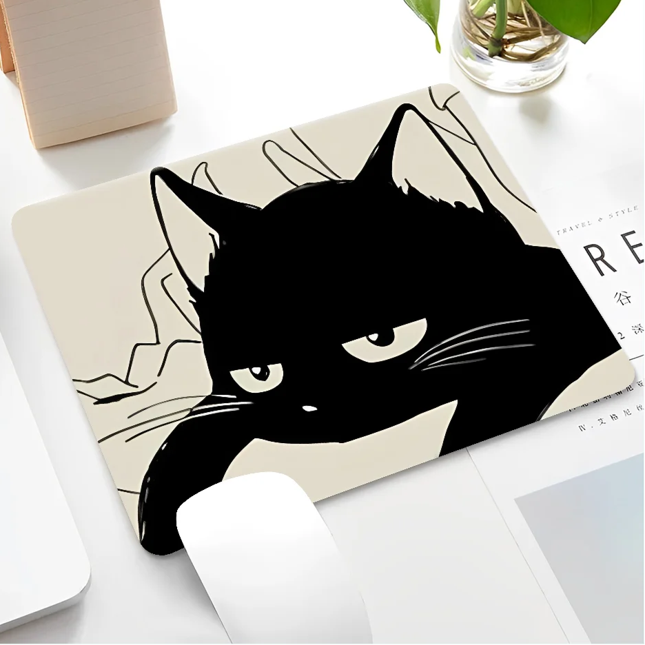 Black Cat Themed Mousepad
