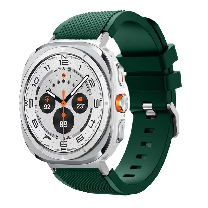 Stripe Textured Silicone Wristband for Samsung Galaxy Watch Ultra and Samsung Galaxy Watch Ultra (2025)